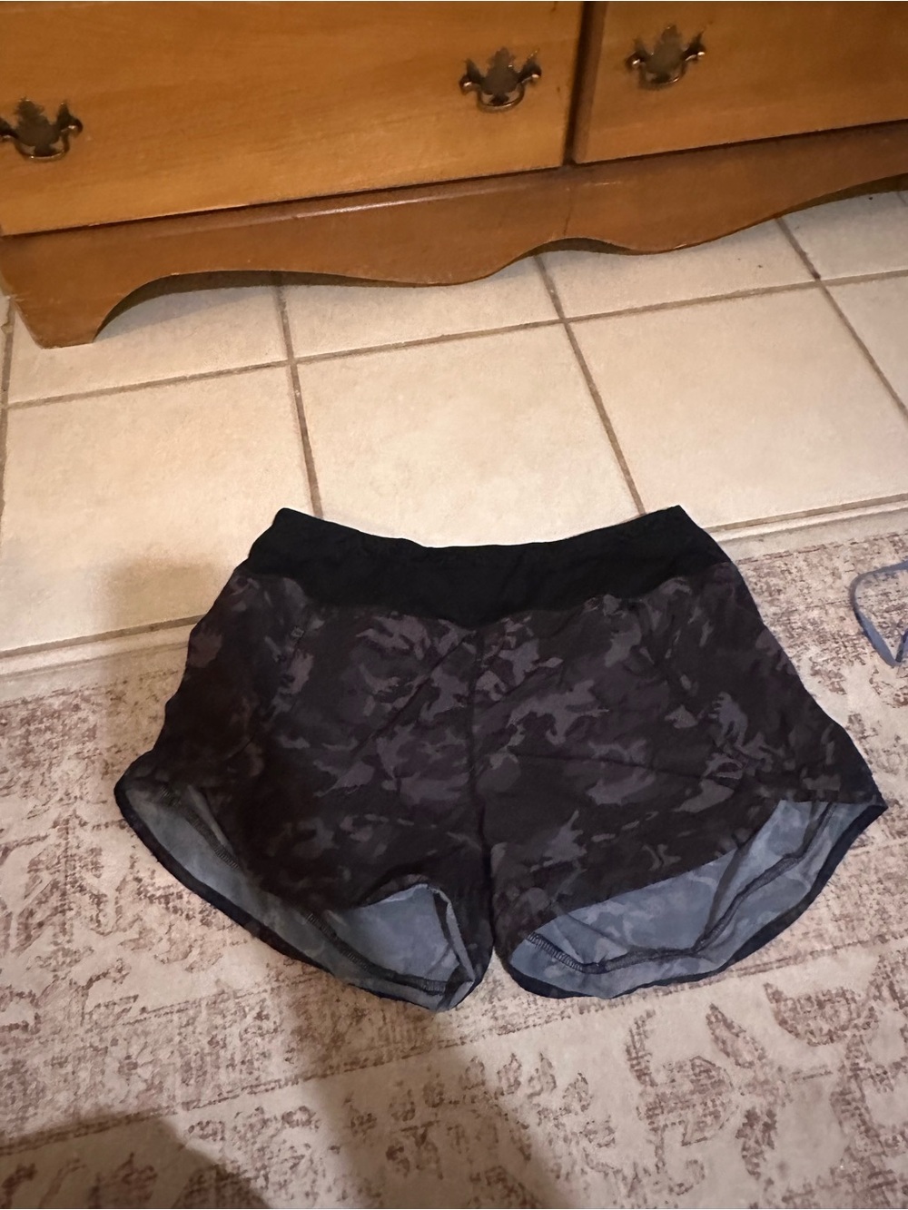 Women’s Black Camo Active Shorts